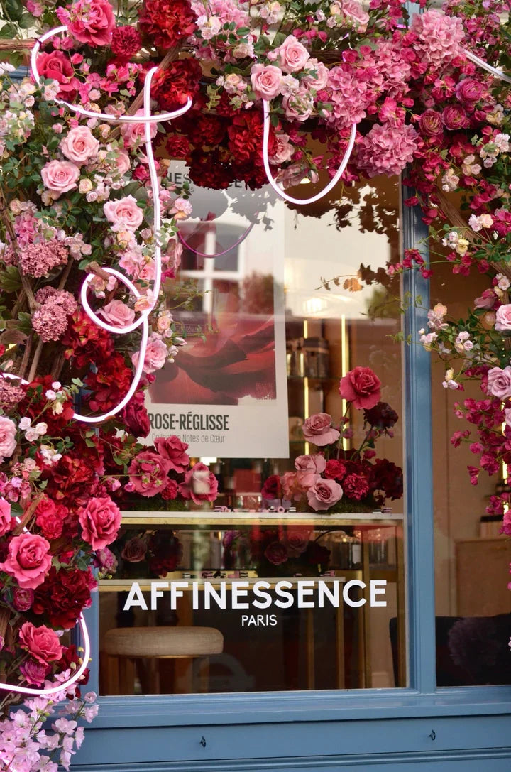 ROSE-REGLISSE window AFFINESSENCE at LES SENTEURS London March to May 2026